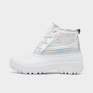 Tommy Hilfiger Girls&apos; Big Kids&apos; Duck Boots in White/White Size 7.0 - 3198250
