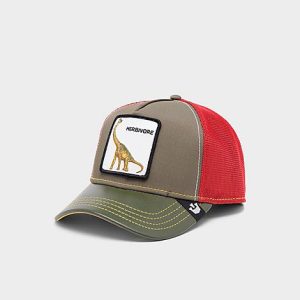Goorin Bros. Th Lizard Trucker Hat in Red/Green/Olive Cotton - 8206623