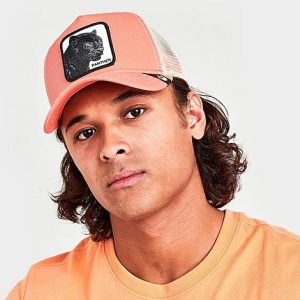 Goorin Bros. The Panther Trucker Hat in Pink/Coral Cotton - 8206890