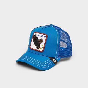 Goorin Bros. The Freedom Eagle Trucker Hat in Blue/Blue Cotton - 8205688