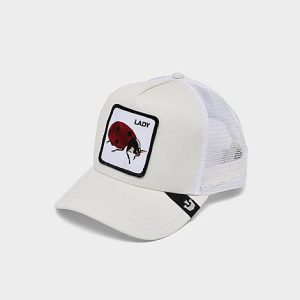 Goorin Bros. The Ladybug Trucker Hat in White/Ivory Cotton - 8205700