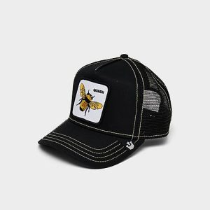 Goorin Bros. The Queen Bee Trucker Hat in Black/Black Cotton - 8205698