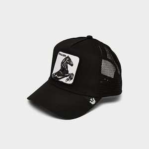 Goorin Bros. The Stallion Trucker Hat in Black/Black Cotton - 8205703