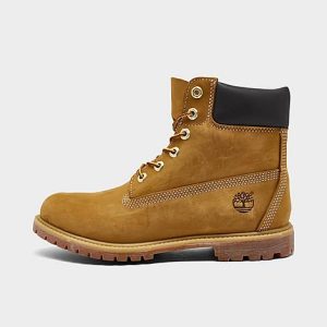 Timberland Women&apos;s 6 Inch Premium Waterproof Boots in Brown/Wheat Nubuck Size 11.0 Leather - 3012310