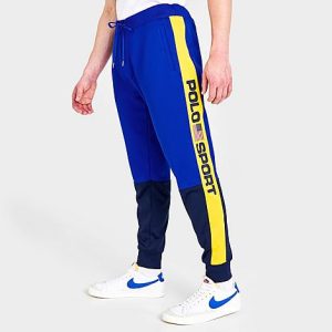 Polo Ralph Lauren Men&apos;s Polo Sport Fleece Track Pants in Blue/Sapphire Star Size XL - 5838150