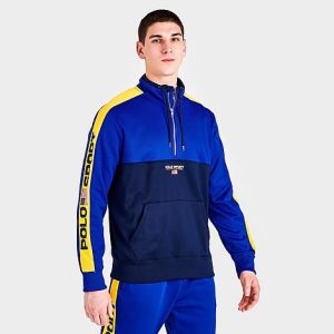 Polo Ralph Lauren Men&apos;s Polo Sport Half-Zip Tricot Top in Blue/Sapphire Star Size XL - 5838145