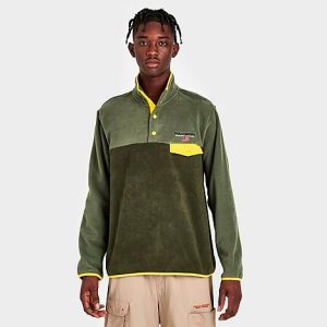 Polo Ralph Lauren Men&apos;s Polo Sport Snap Pocket Brushed Fleece Pullover Top in Green/Army Olive Size XL Polyester/Fleece - 5838135