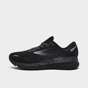 Brooks Men&apos;s Adrenaline GTS 22 Running Shoes (Wide Width 2E) in Black/Black Size 14.0 - 3080342