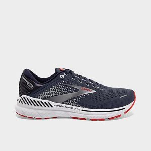 Brooks Men&apos;s Adrenaline GTS 22 Running Shoes (Wide Width 2E) in Grey/Peacoat Size 13.0 - 3533088