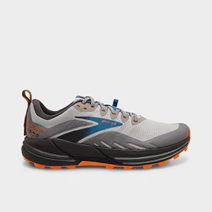 Brooks Men&apos;s Cascadia 16 Trail Running Shoes in Grey/Oyster Mushroom Size 13.0 - 3533243