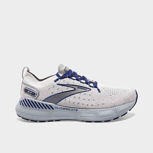 Brooks Men&apos;s Glycerin StealthFit GTS 20 Running Shoes in White/Oyster Size 15.0 Knit/Silk - 3533785