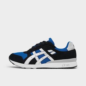 Asics Men&apos;s GT-II Casual Shoes in Blue/Black/Cream Size 10.5 Suede - 3172646