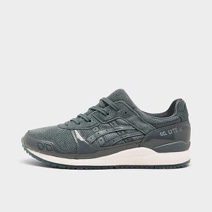 Asics Men&apos;s GEL-Lyte III OG Pearl Pack Casual Shoes in Grey/Ironclad Size 7.5 Leather/Suede - 3200019
