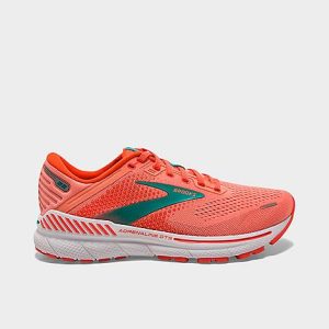 Brooks Women&apos;s Adrenaline GTS 22 Running Shoes in Orange/Coral Size 12.0 - 3500941