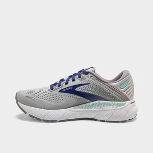 Brooks Women&apos;s Adrenaline GTS 22 Running Shoes (Wide Width D) in Grey/Alloy Size 13.0 - 3534423