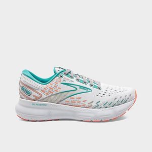 Brooks Women&apos;s Glycerin 20 Running Shoes in White/Oyster Size 12.0 Knit/Silk - 3535054
