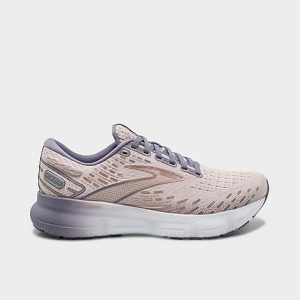 Brooks Women&apos;s Glycerin 20 Running Shoes in Beige/Lilac Size 11.0 Knit/Silk - 3535037
