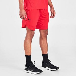Under Armour Men&apos;s Training Stretch Shorts in Red/RedRed Size Medium Polyester - 5780986