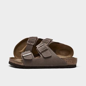 Birkenstock Men&apos;s Arizona Birkibuc Sandals in Brown/Mocha Size 46 Leather/Suede - 2541978