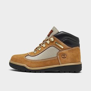 Timberland Big Kids&apos; Field Boots in Brown/Wheat Size 6.5 Leather - 1497032