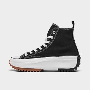 Converse Women&apos;s Run Star Hike High Top Platform Sneaker Boots in Black/Black Size 11.0 Canvas - 5169003