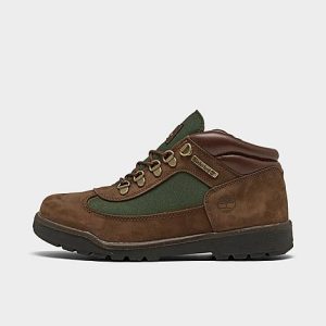 Timberland Big Kids&apos; Field Boots in Brown/Dark Brown Size 5.0 Leather - 3004573
