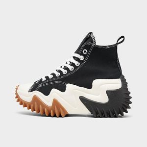 Converse Women&apos;s Run Star Motion High Top Casual Shoes in Black/Black Size 10.0 Canvas - 3041684