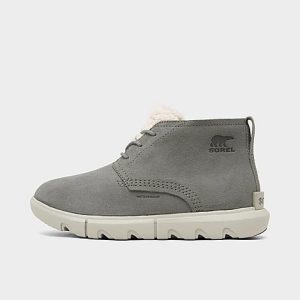 Sorel Women&apos;s Explorer 2 Drift Waterproof Boots in Grey/ Size 10.0 Suede/Fleece/Fur - 3514859