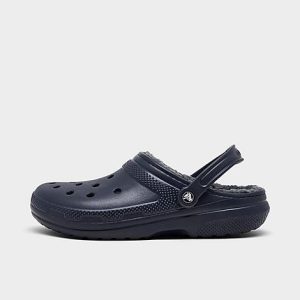 Crocs Classic Lined Clog Shoes in Blue/Navy Size 5.0 - 5656221