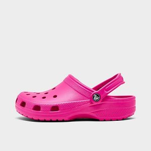 Crocs Big Kids&apos; Classic Clog Shoes in Pink/Electric Pink Size 4.0 - 2575530