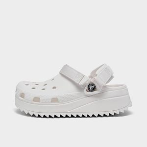 Crocs Women&apos;s Classic Hiker Clog Shoes in White/White Size 11.0 - 3151645