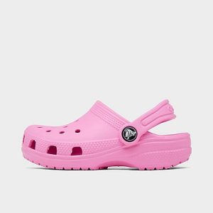 Crocs Kids&apos; Toddler Classic Clog Shoes in Pink/Taffy Pink Size 10.0 - 3108346