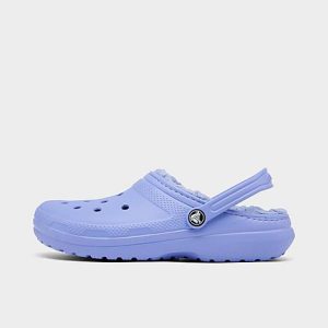 Crocs Big Kids&apos; Classic Lined Clog Shoes in Purple/Digital Violet Size 6.0 - 3198388
