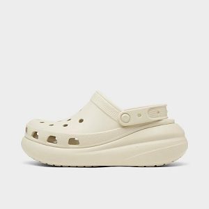 Crocs Classic Crush Clog Shoes (Unisex Sizing) in Off-White/Bone Size 9.0 - 3164847