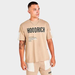Hoodrich Men&apos;s OG Aspire T-Shirt in Beige/Stone Size Medium 100% Cotton - 5824259