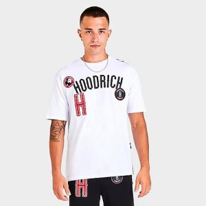 Hoodrich Men&apos;s OG Pacific Arch T-Shirt in White/White Size 2XL 100% Cotton - 5824232