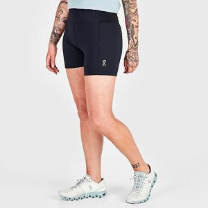 On Women&apos;s Sprinter Running Shorts in Black/Black Size XL Polyamide - 5805507