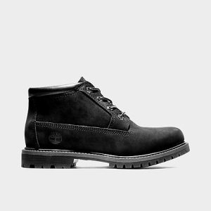 Timberland Women&apos;s Nellie Chukka Double Waterproof Boots (Wide Width D) in Black/Black Nubuck Size 9.5 Leather - 3009141