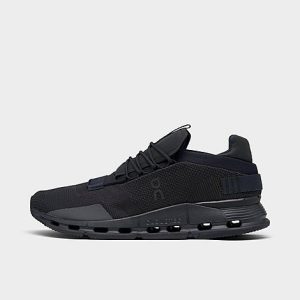 On Men&apos;s Cloudnova Running Shoes in Black/Black Size 13.0 - 3177783
