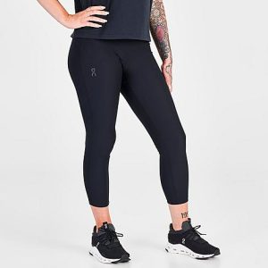 On Women&apos;s Active Tights in Black/Black Size XL 100% Polyester - 5805472