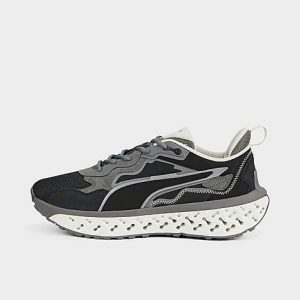 Puma Men&apos;s XETIC Sculpt Premium Training Shoes in Black/Grey/Jet Black Size 13.0 Suede - 3507984