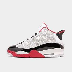 Jordan Men&apos;s Air Retro Dub Zero Off-Court Shoes in White/White Size 14.0 Leather - 3222053