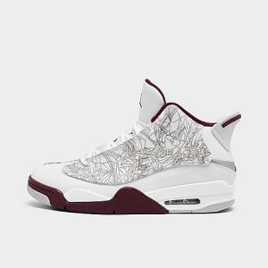 Jordan Men&apos;s Air Retro Dub Zero Off-Court Shoes in White/White Size 13.0 Leather - 3222064