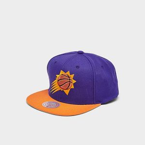 Mitchell And Ness NBA Phoenix Suns Team 2 Tone 2.0 Snapback Hat in Orange/Purple/ Polyester/Wool - 8204885