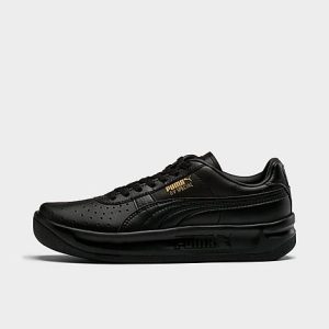 Puma Big Kids&apos; GV Special JR Casual Shoes in Black/ Black Size 7.0 Leather - 3222856