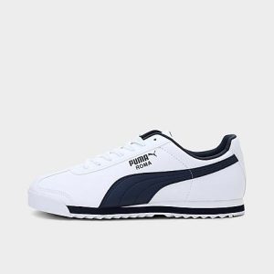Puma Men&apos;s Roma Basic Casual Shoes in White/White Size 13.0 Leather - 1863737
