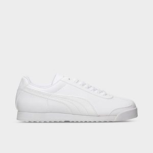 Puma Men&apos;s Roma Basic Gum Casual Shoes in White/White Size 14.0 Leather - 1972984