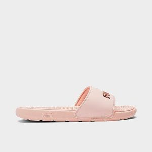 Puma Women&apos;s Cool Cat Slide Sandals in Pink/Cloud Pink Size 10.0 - 3057697