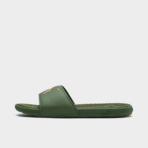 Puma Women&apos;s Cool Cat Sport Slide Sandals in Green/Olivine Size 6.0 - 3057725
