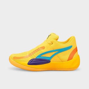 Puma Men&apos;s Rise Nitro Basketball Shoes in Yellow/Sun Stream Size 9.5 - 3508199